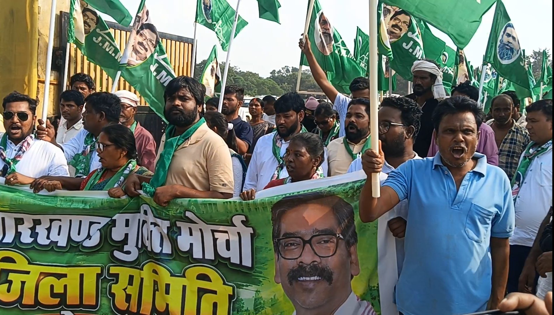 रांची में SIR को लेकर प्रदर्शन प्रदर्शन